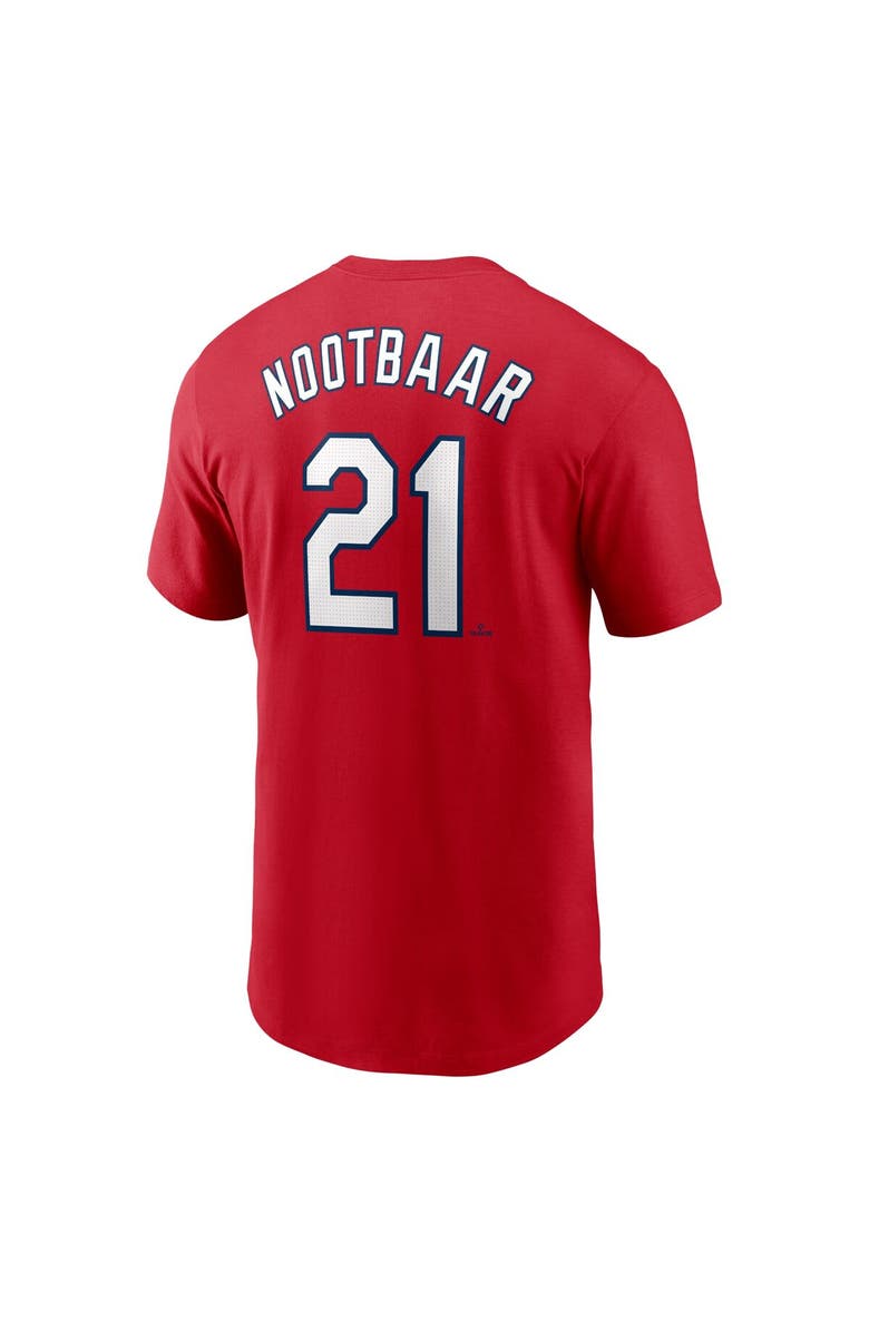 Nike Men's Nike Lars Nootbaar Red St. Louis Cardinals Home Fuse Name & Number T-Shirt, Alternate, color, 