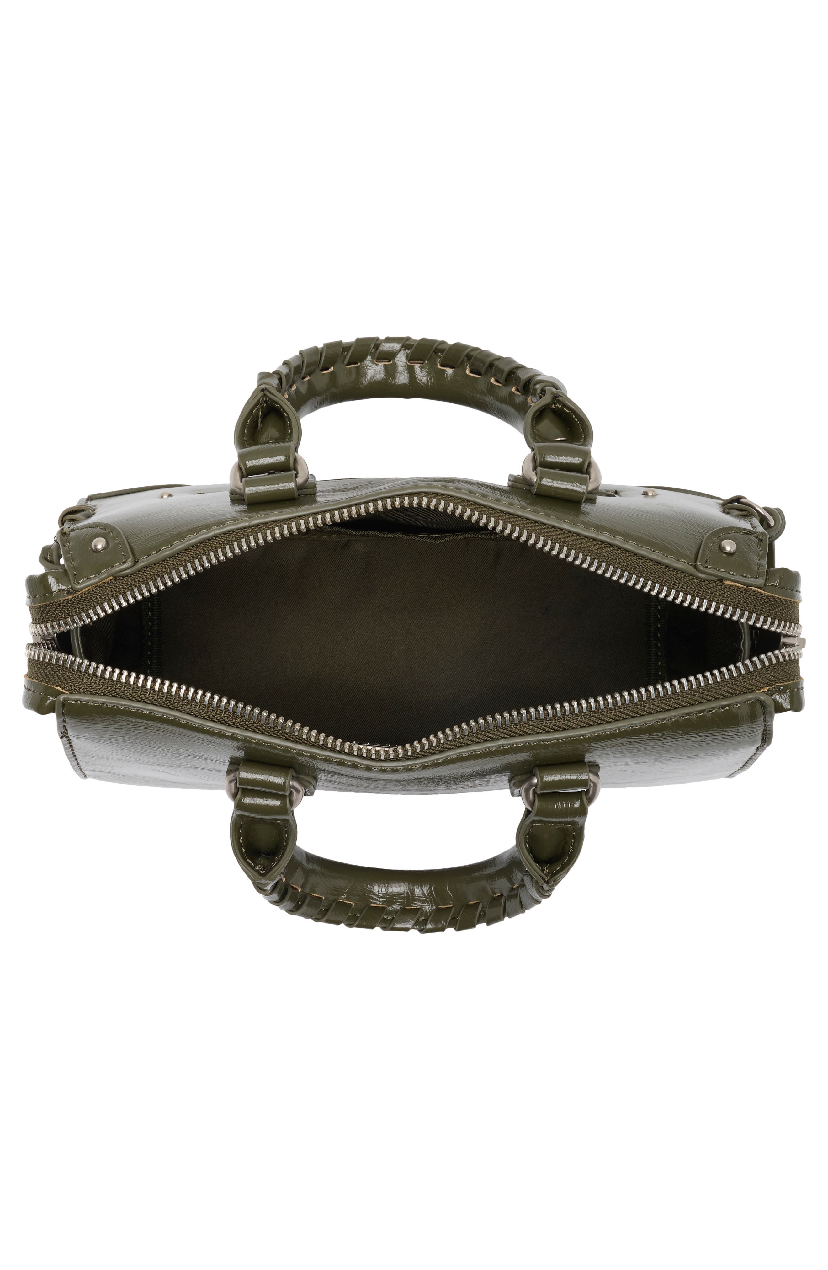 Bharp Faux Leather Crossbody Bag, Alternate, color, OLIVE GLAZED PU