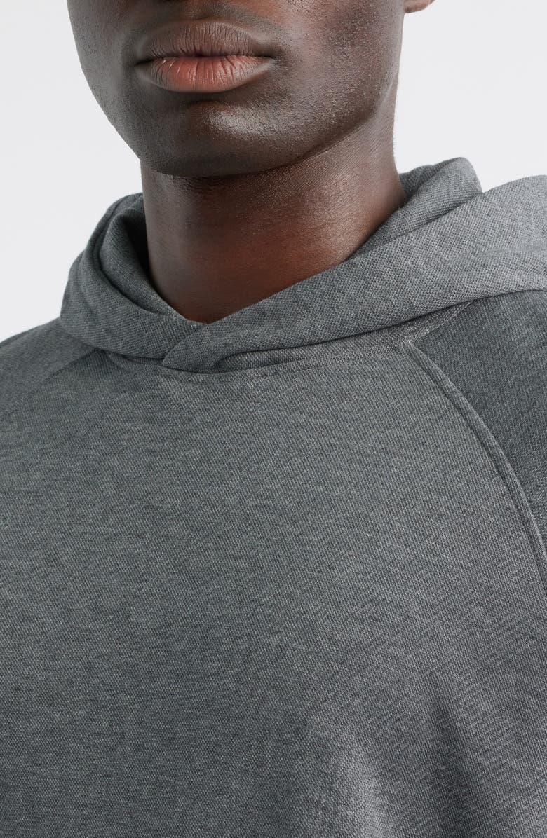 Peter Millar Crown Comfort Piqué Hoodie, Alternate, color, Charcoal