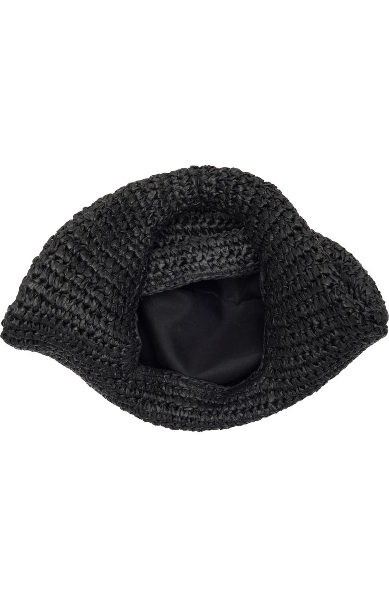 Collection XIIX Slouchy Crochet Hobo Bag, Alternate, color, Black