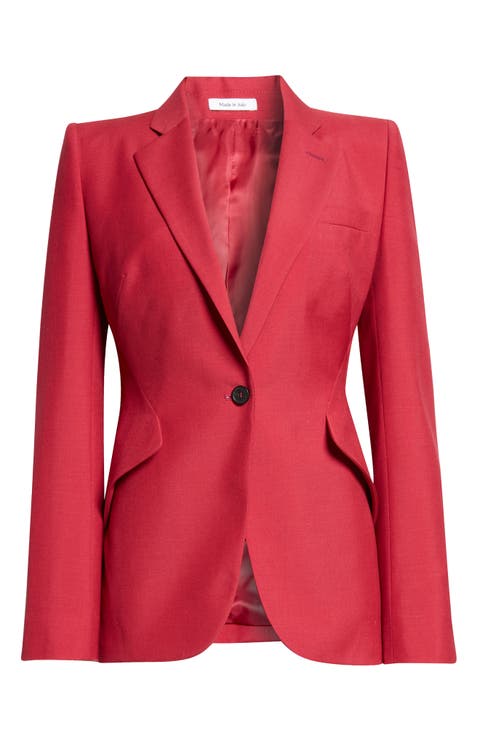 Single Breasted Wool & Mohair Jacket