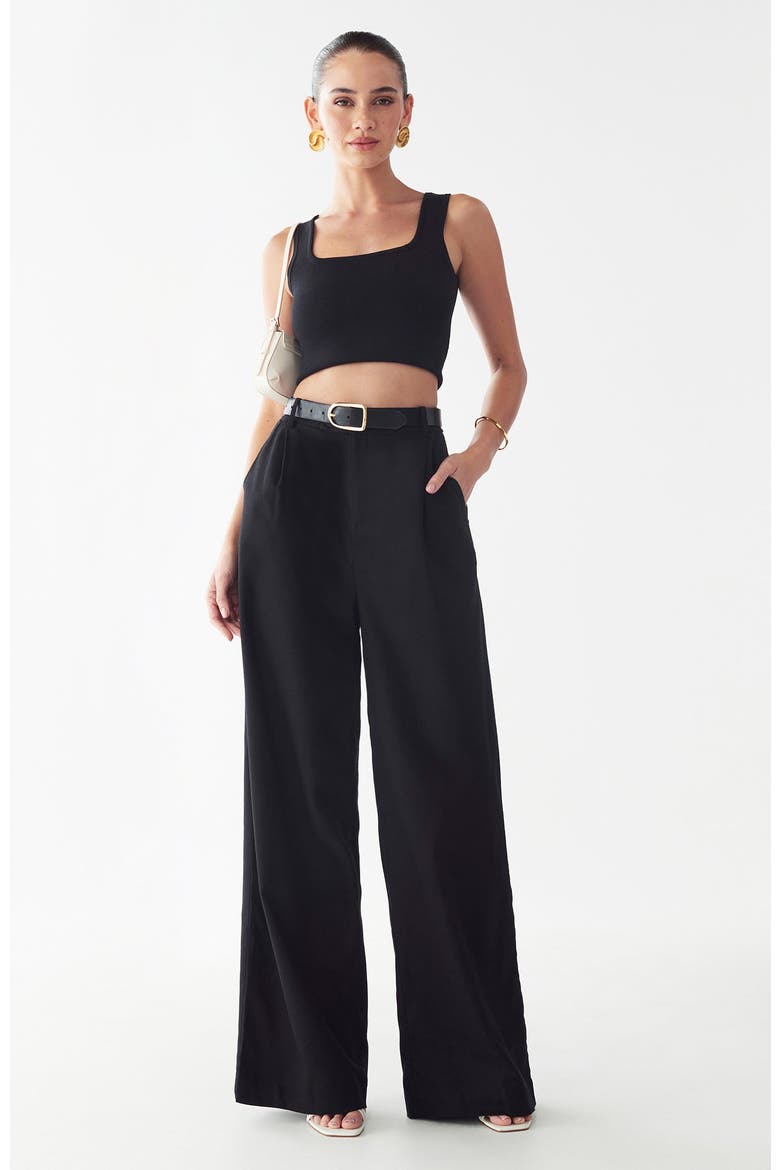 Rise Wide Leg Pant, Main, color, Black