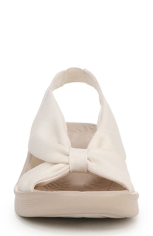 Bzees Serenade Slingback Wedge Sandal In Cream