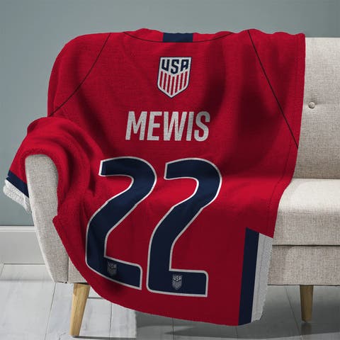 US Womens Soccer Kristie Mewis 60" x 80" Raschel Throw Blanket