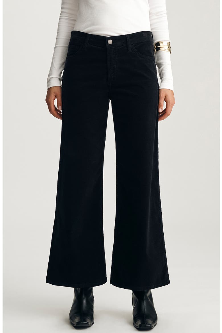Paloma Wide Leg Velvet Pants, Main, color, BLACK VELVET