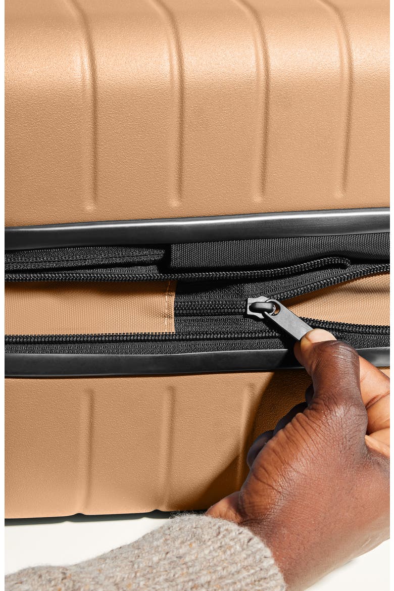 The Large Flex Hardshell Suitcase (Nordstrom Exclusive), Alternate, color, TAWNY BROWN