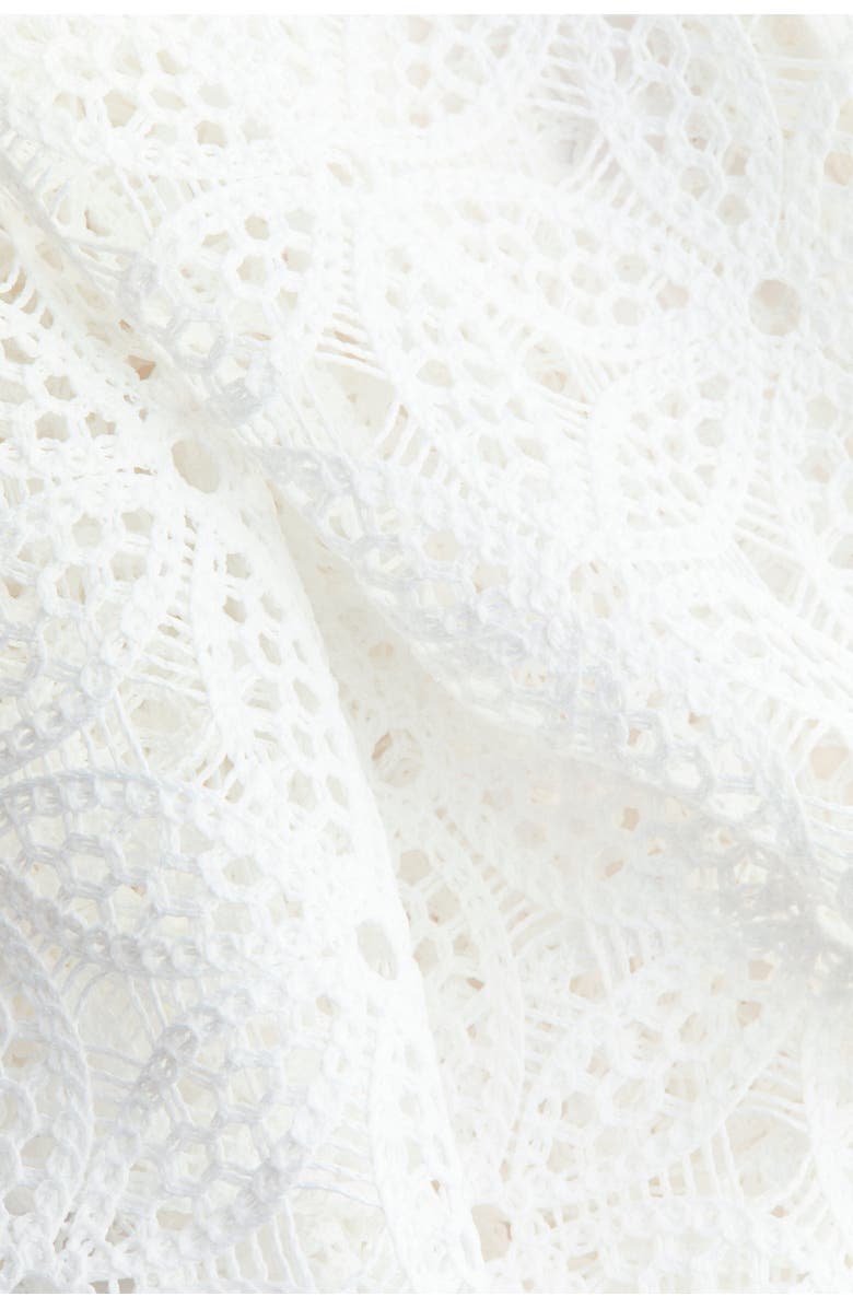 H&M Lace Halterneck Dress, Alternate, color, Ivory