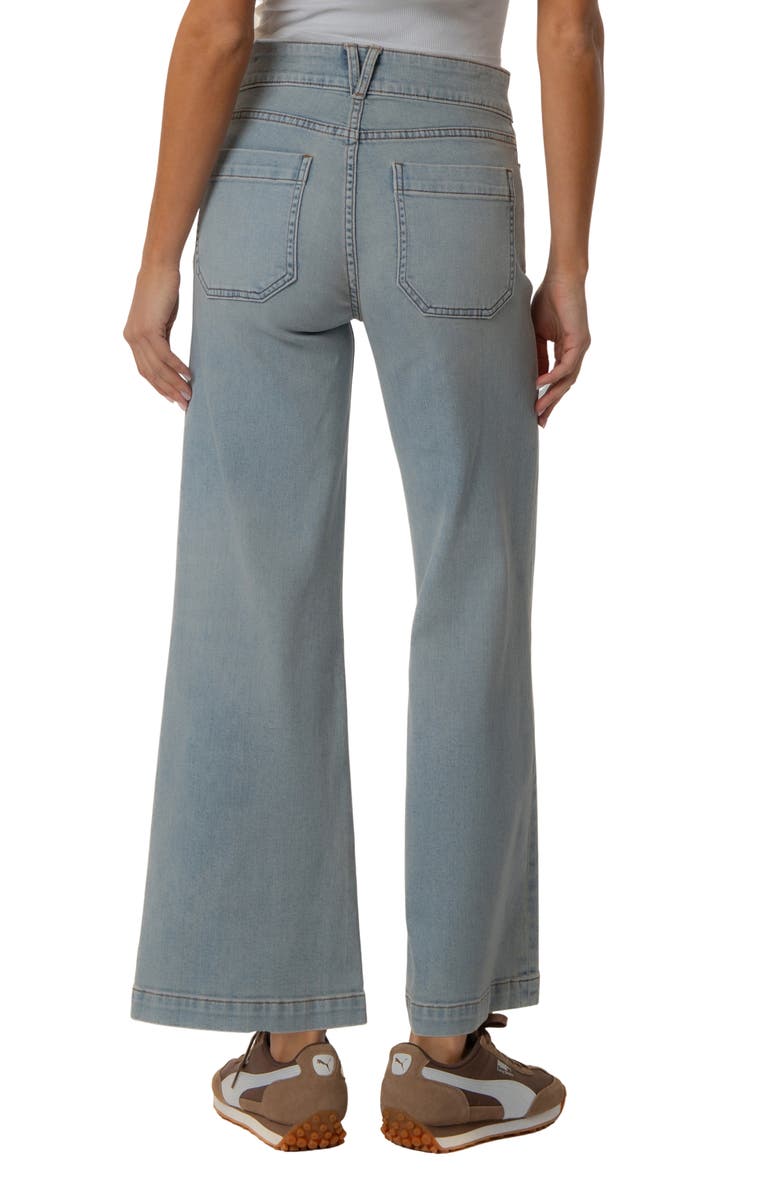 KUT from the Kloth Meg Patch Pocket High Waist Ankle Wide Leg Jeans, Alternate, color, 