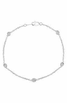 Sterling Silver Diamond Bracelet