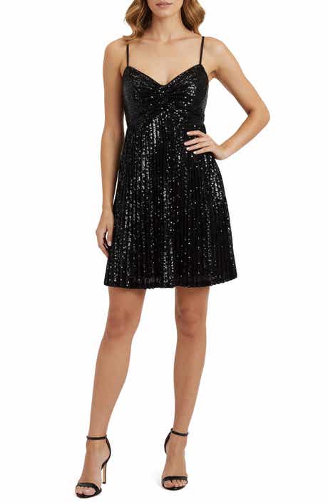 Lush Pleated Sequin Minidress