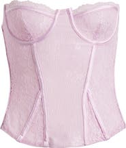 Mistress Rocks Strapless Lace Corset Top