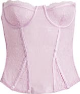 Mistress Rocks Strapless Lace Corset Top