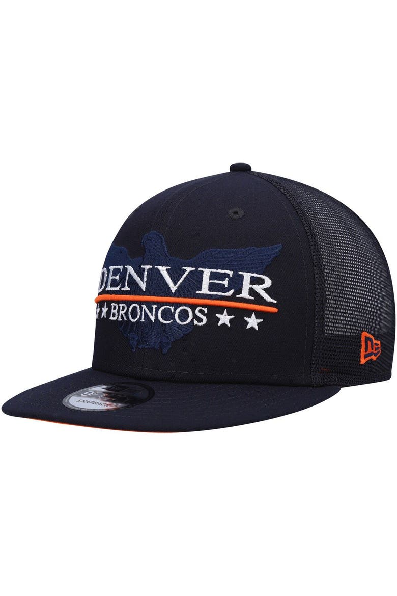 Men's New Era Navy Denver Broncos Totem 9FIFTY Snapback Hat, Alternate, color, Navy