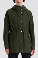 Hunter Adela Water Repellent Cotton Canvas Hooded Jacket