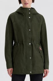 Hunter Adela Water Repellent Cotton Canvas Hooded Jacket