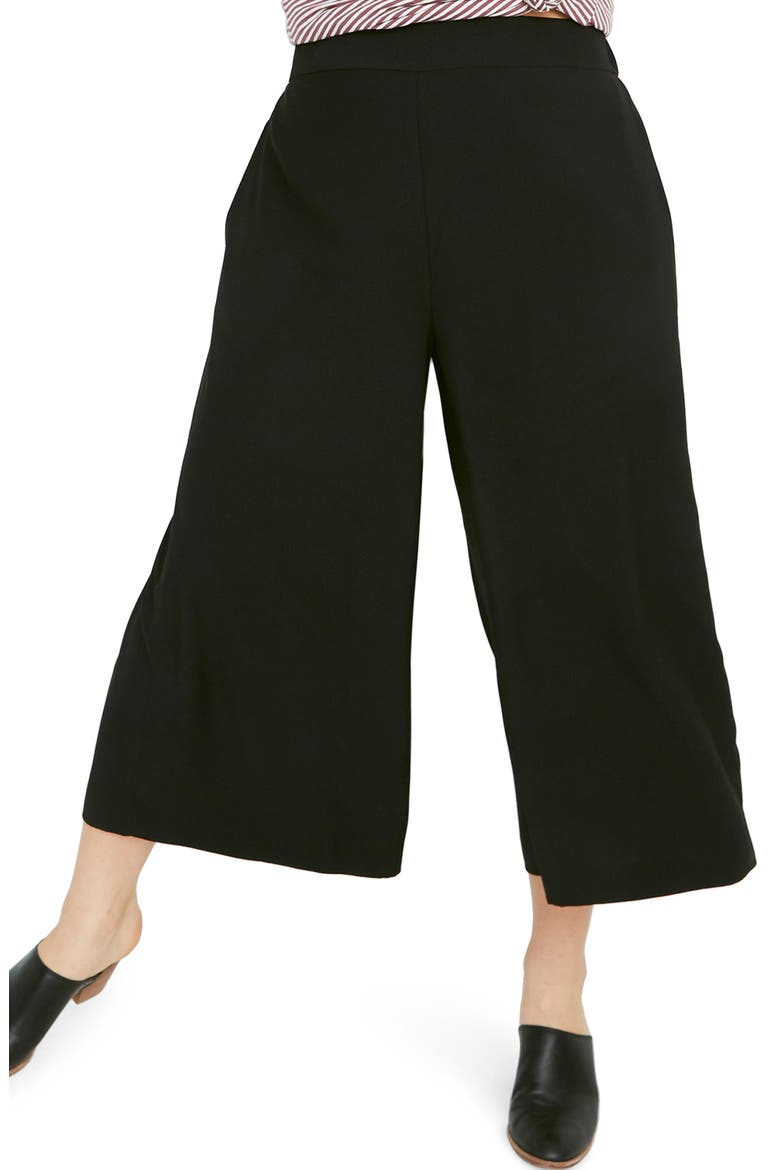 Huston Pull-On Crop Pants, Alternate, color, TRUE BLACK