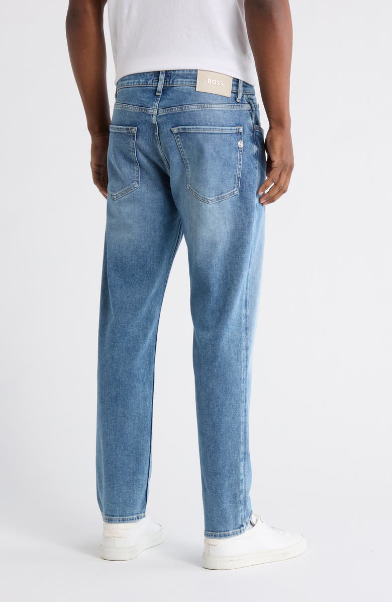 BOSS Maine Slim Straight Jeans, Alternate, color, Bright Blue