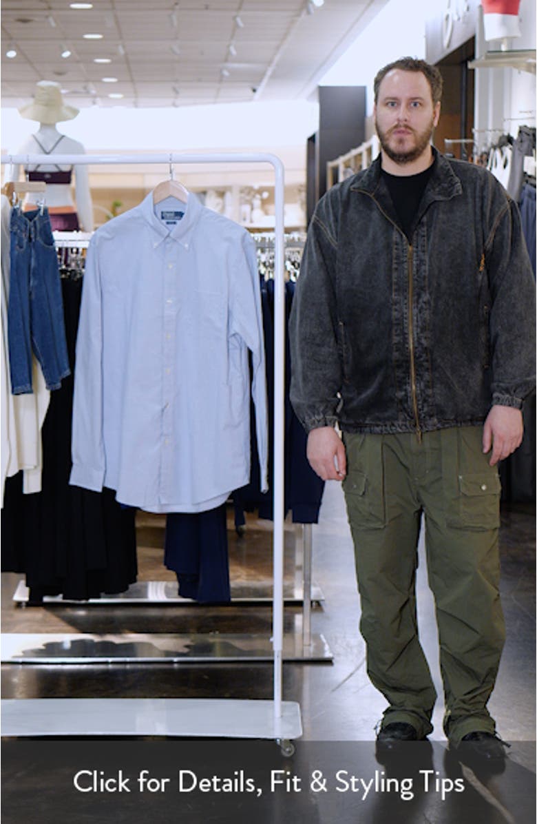 Classic Fit Check Cotton Poplin Button-Down Shirt, sales video thumbnail