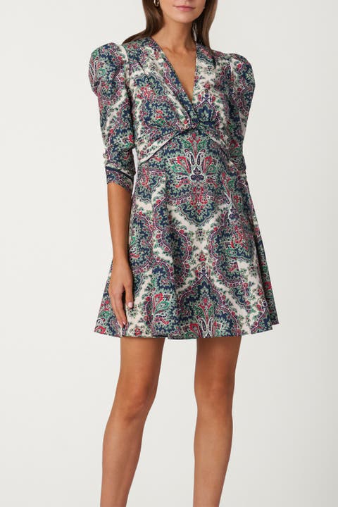 Harbor Tile Print Natalya Dress