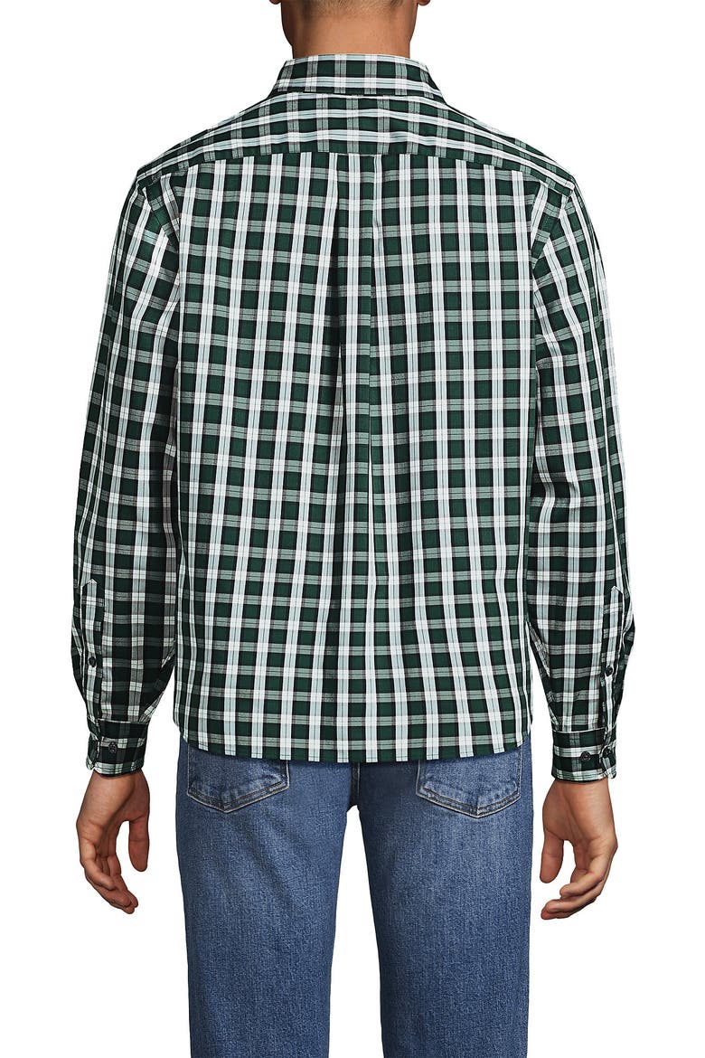 Traditional Fit Long Sleeve Travel Kit Shirt, Alternate, color, Pine Valley/Black Plaid