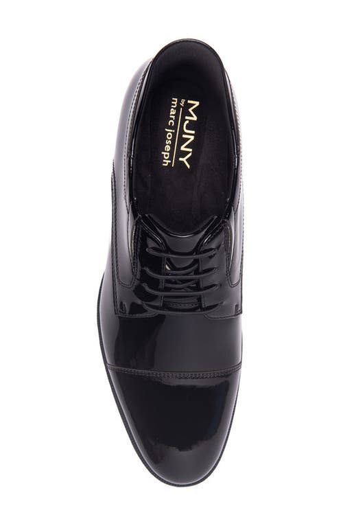 Marc Joseph New York Baker Street Hands Free Technology Leather Cap Toe Dress Oxford In Black