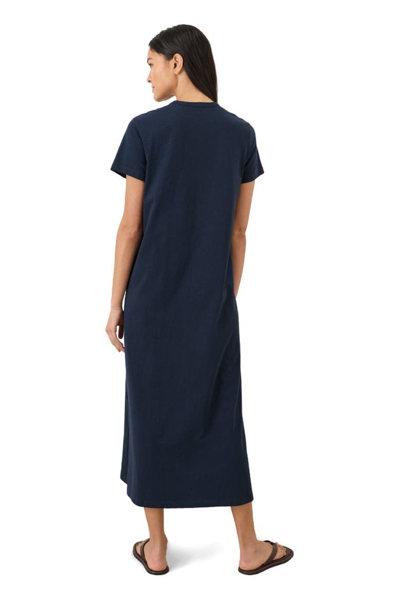 Organic Cotton Soft-Slub Essential Easy Tee Maxi Dress, Alternate, color, Navy