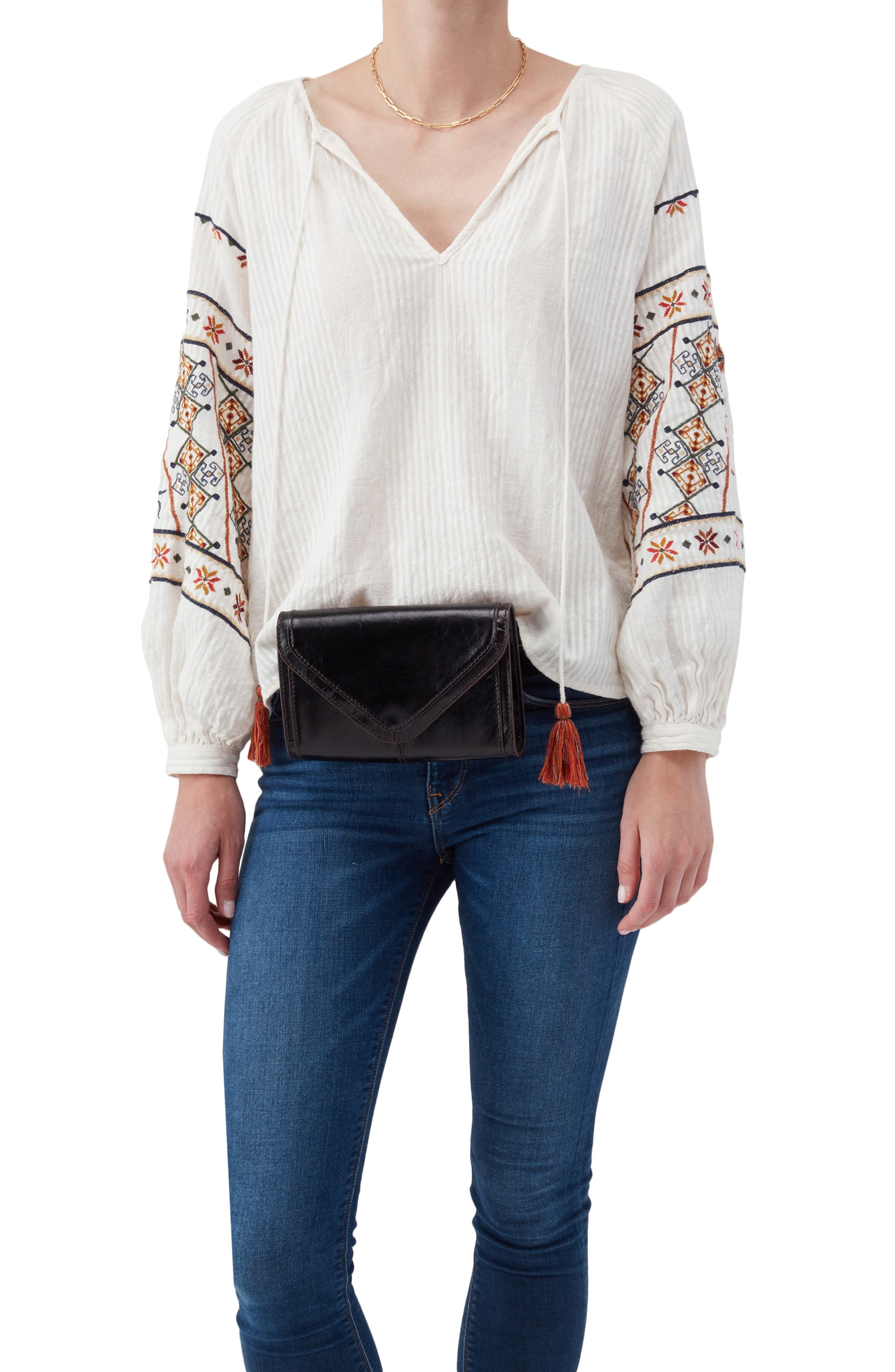 HOBO Fleet Convertible Leather Crossbody Bag, Alternate, color, 