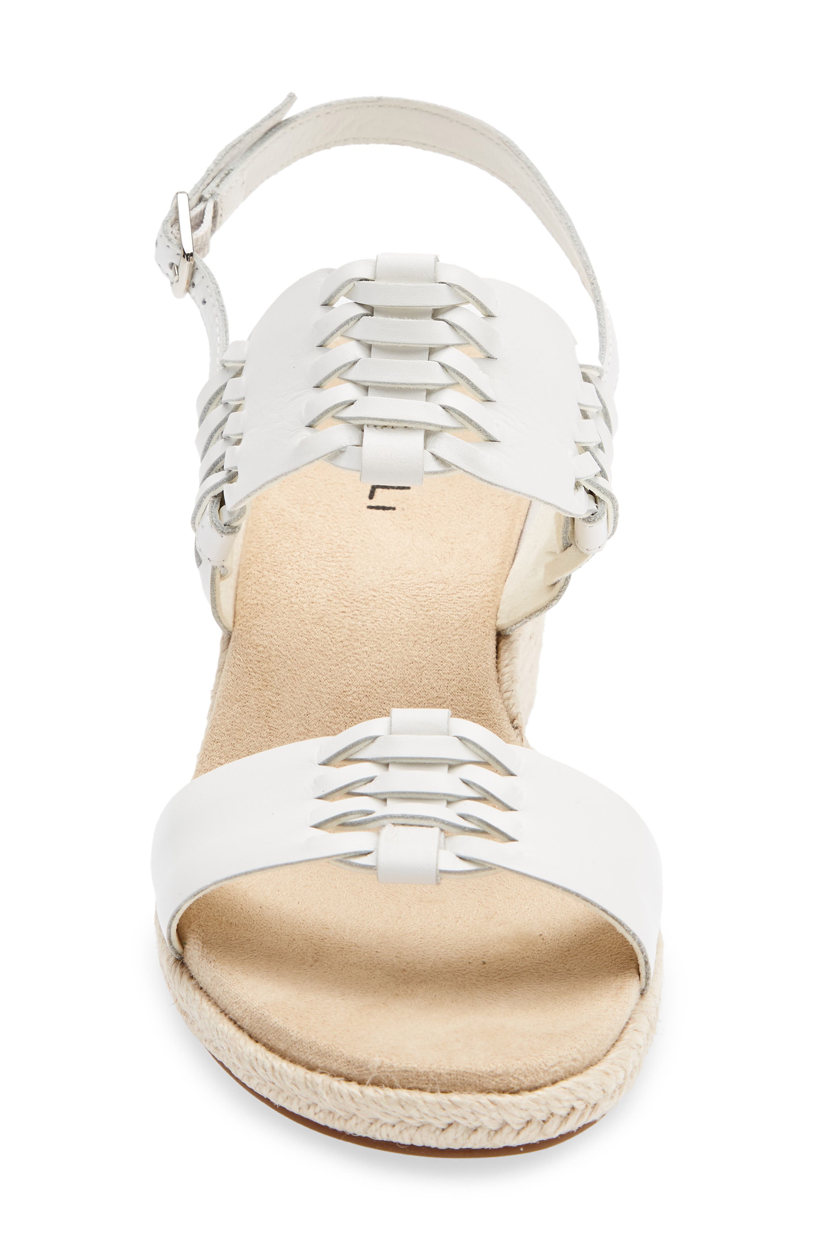 Laleh Wedge Espadrille Sandal, Alternate, color, WHITE
