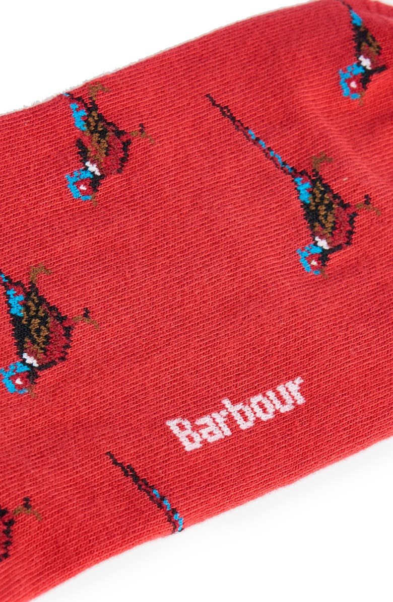 Barbour Mavin Pheasant Cotton Blend Crew Socks, Alternate, color,