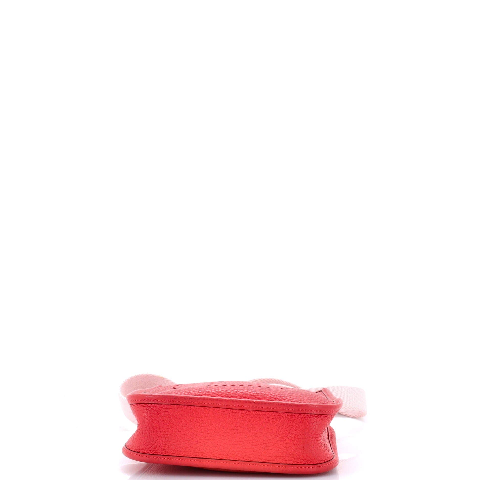 Pre-Owned Hermes Evelyne Bag Gen III Clemence TPM, Alternate, color, Rouge Pivoine