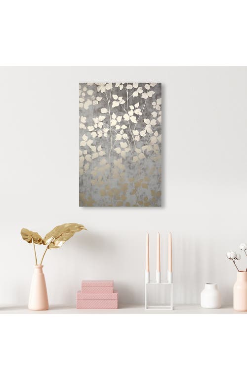 Wynwood Studio Silvery Gray Garden Canvas Wall Art In Silver