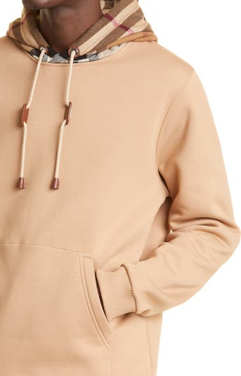Burberry Check Cotton Blend Hoodie | Nordstrom