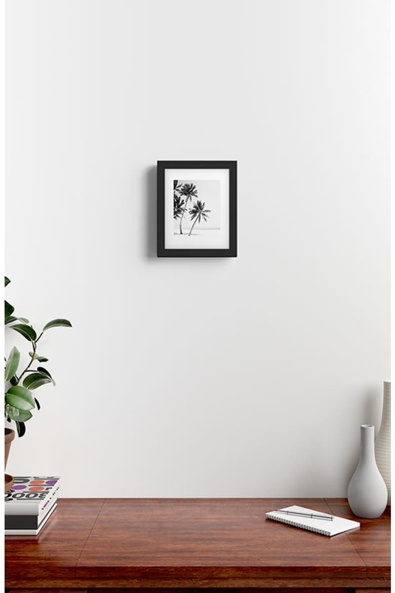 Island Framed Art Print, Alternate, color, BLACK-WHITE