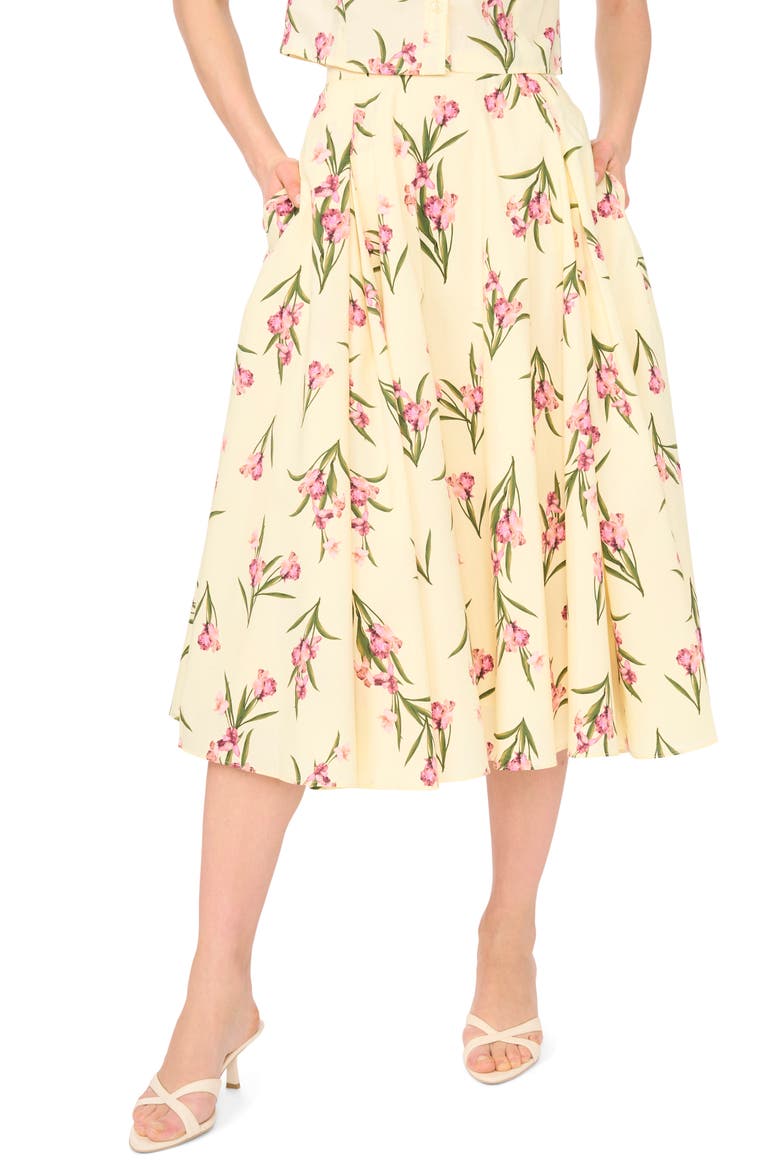 Midi Circle Skirt, Alternate, color, LIGHT YELLOW
