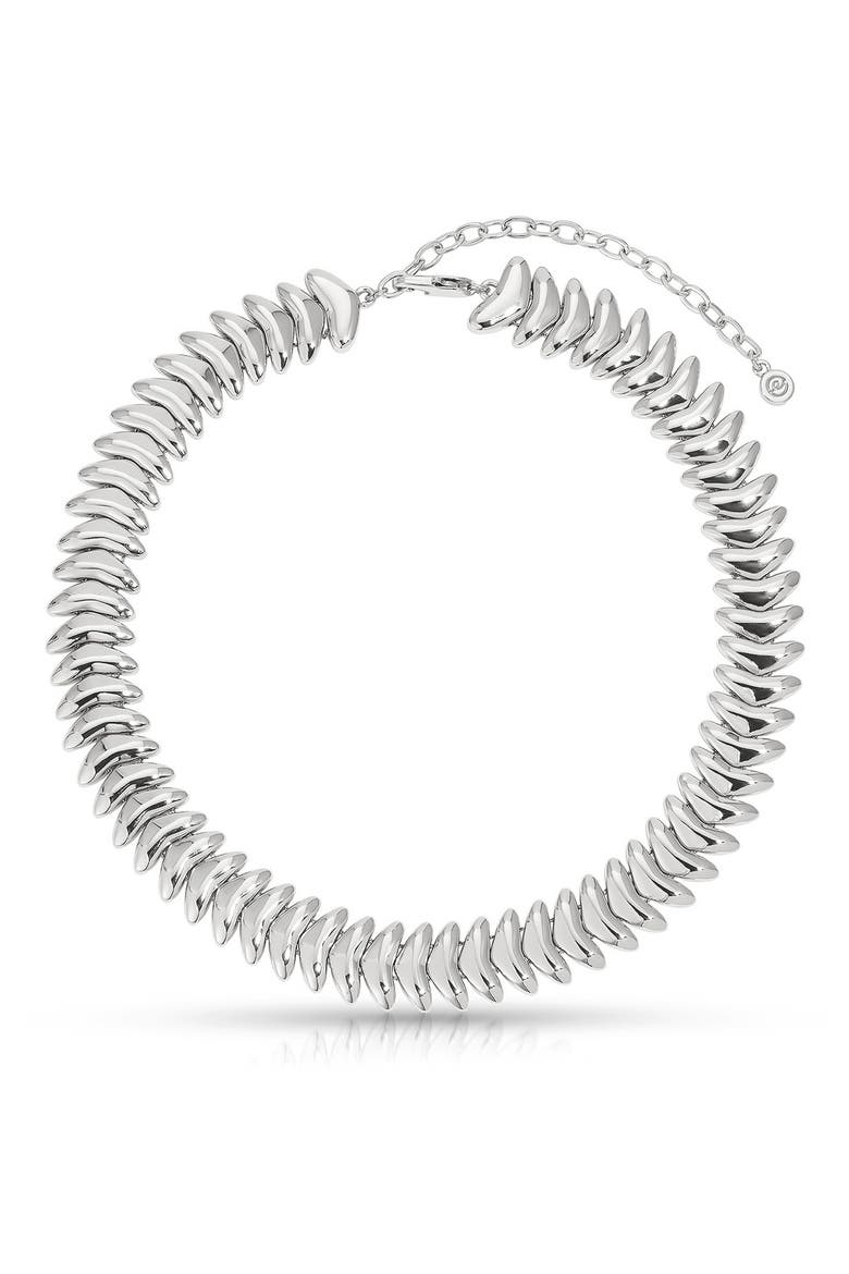 Vortex Collar Necklace, Main, color, SILVER