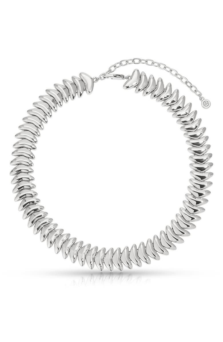 Ettika Vortex Collar Necklace, Main, color, Silver