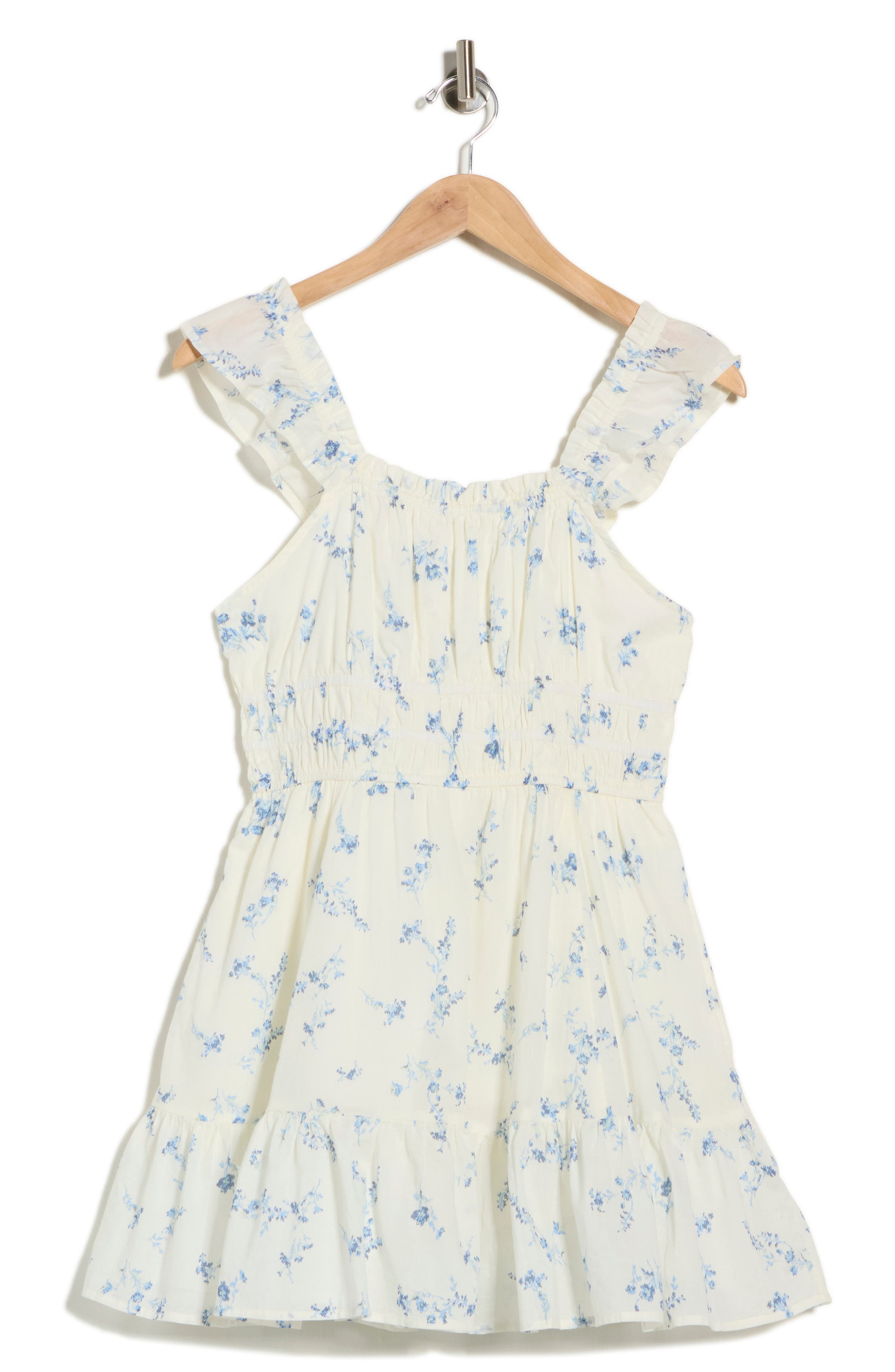 Ruffle Strap Tiered Cotton Minidress - image 4
