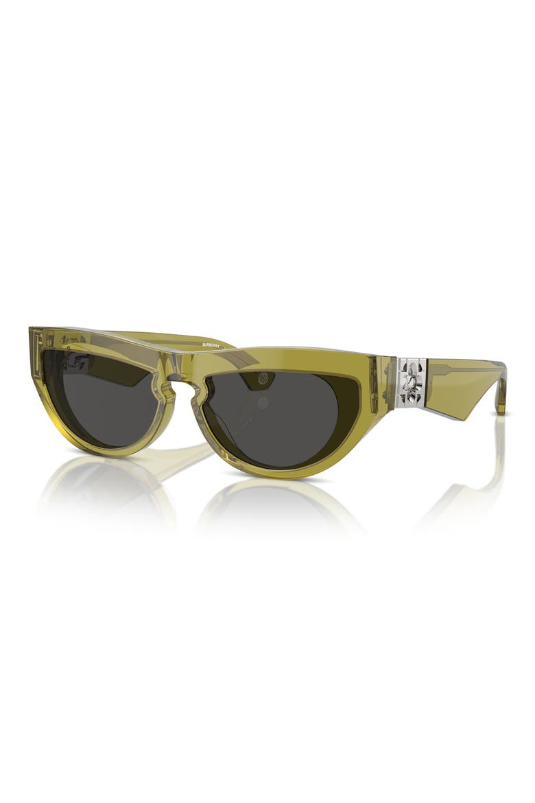 58mm Cat Eye Sunglasses, Alternate, color, GREEN