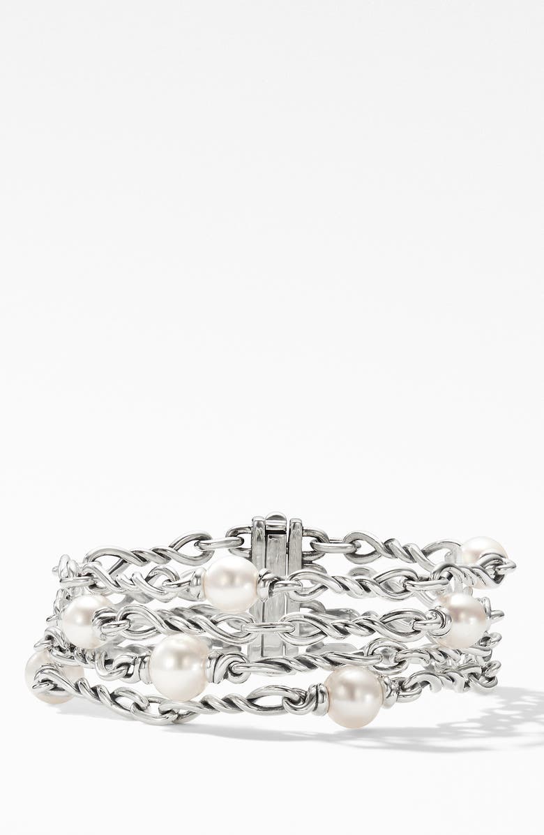David Yurman Continuance<sup>®</sup> Pearl Chain Bracelet, Main, color, 