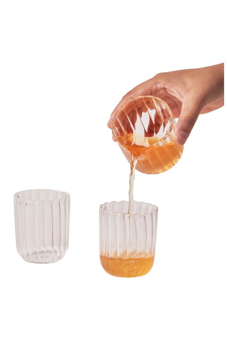 Kira Short Tumblers - Set of 4, Alternate, color, Clear