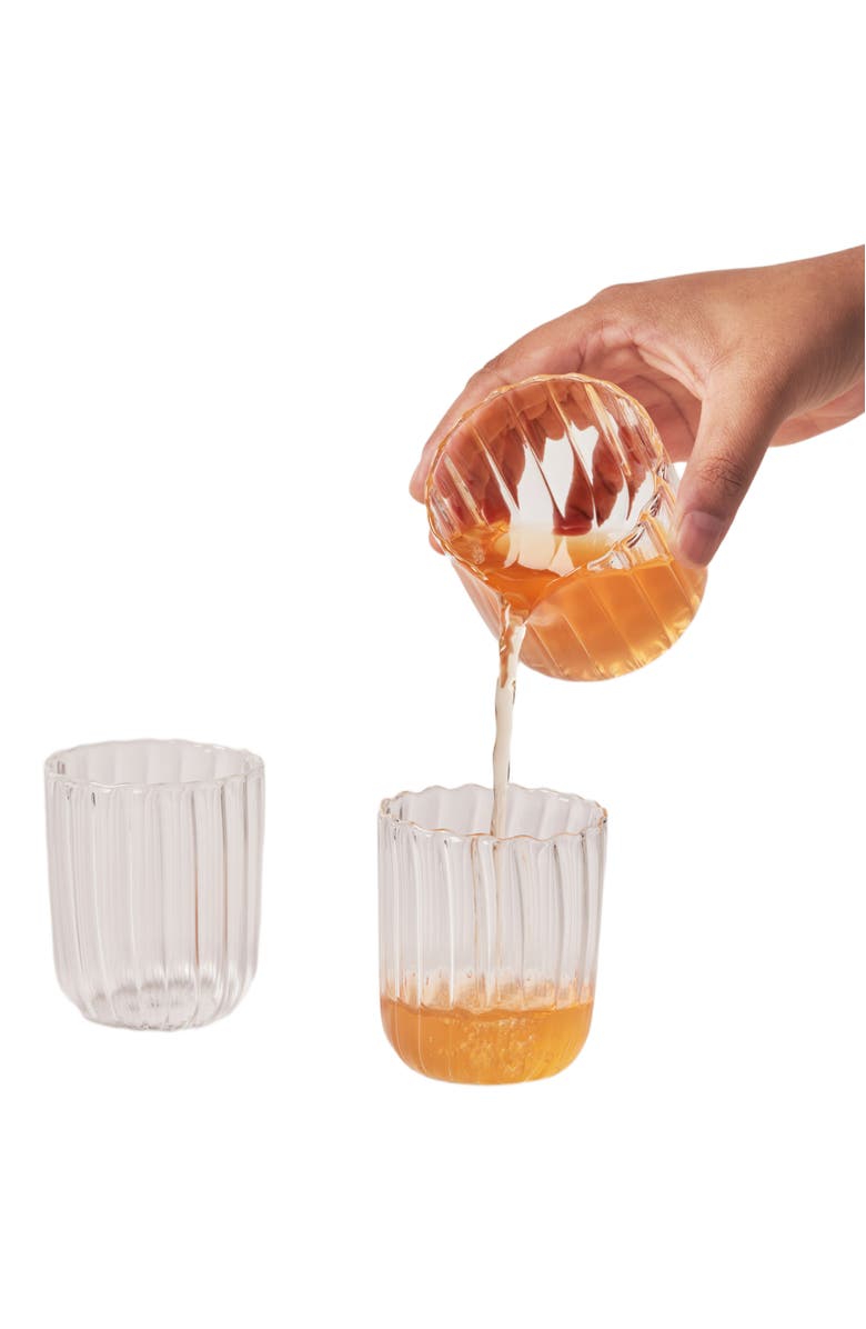 Fleck Kira Short Tumblers - Set of 4, Alternate, color, Clear