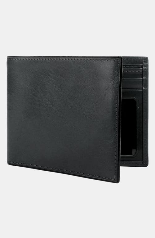 Bosca Leather Bifold Wallet in Black  product