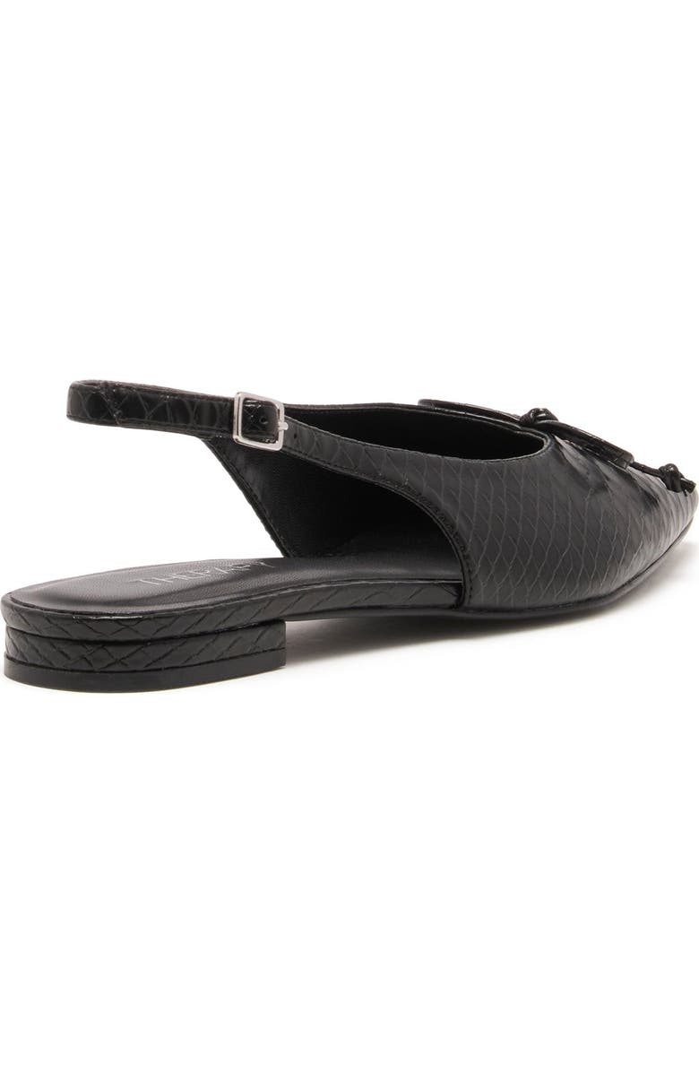 Therapy Australia Lavin Slingback Ballet Flat, Alternate, color, Black Snake Pu