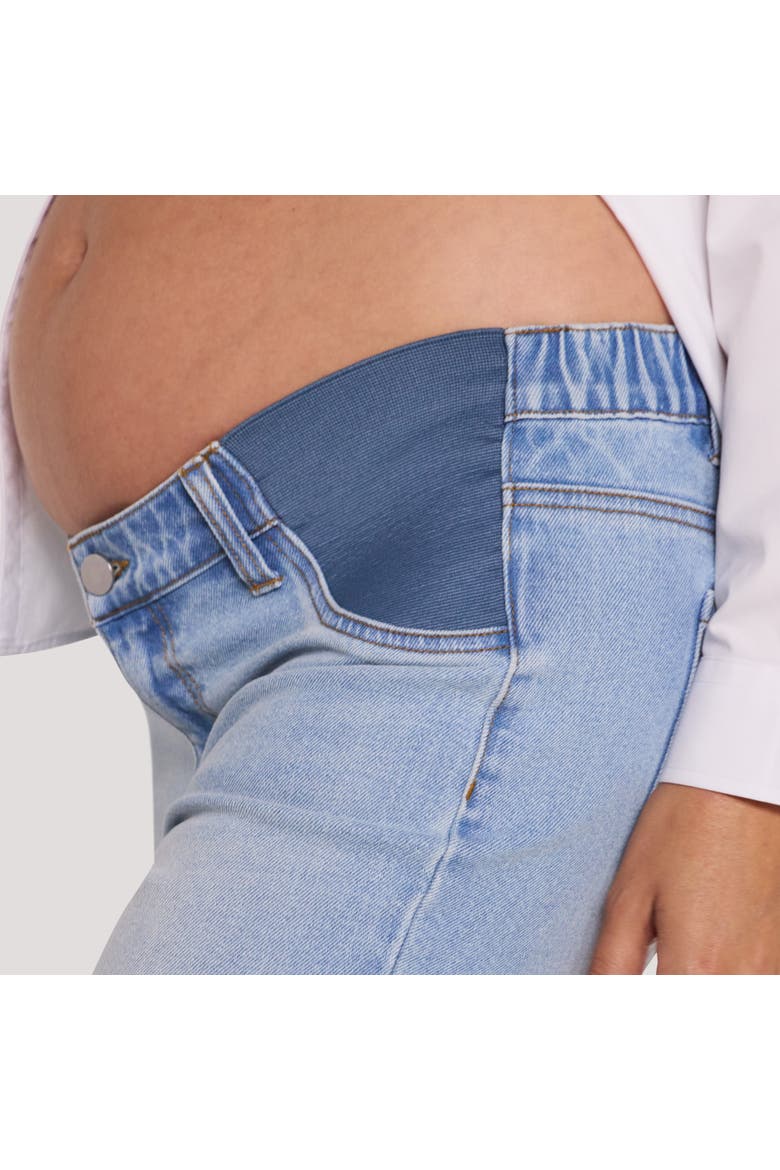 Under the Belly Slim Straight Leg Jeans, Alternate, color, Light Wash
