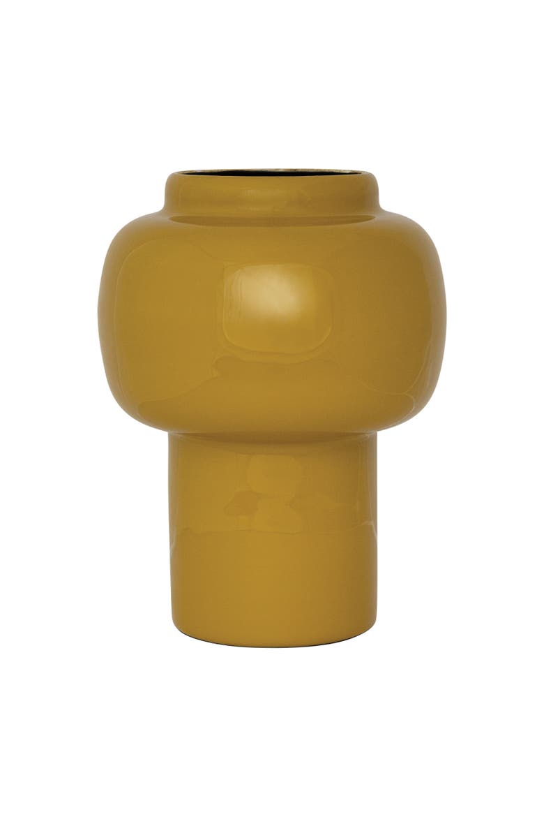 Enameled Vase, Main, color, Yellow