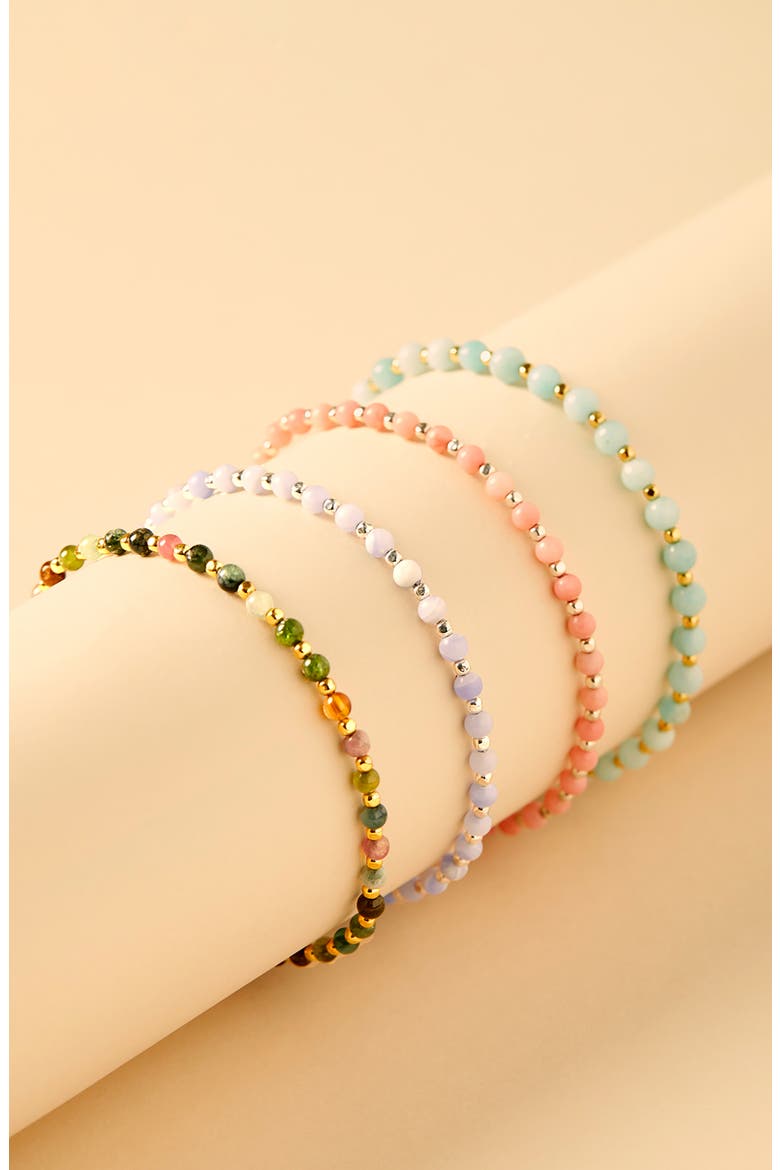 Amelia Beaded Slider Bracelet, Alternate, color, GOLD