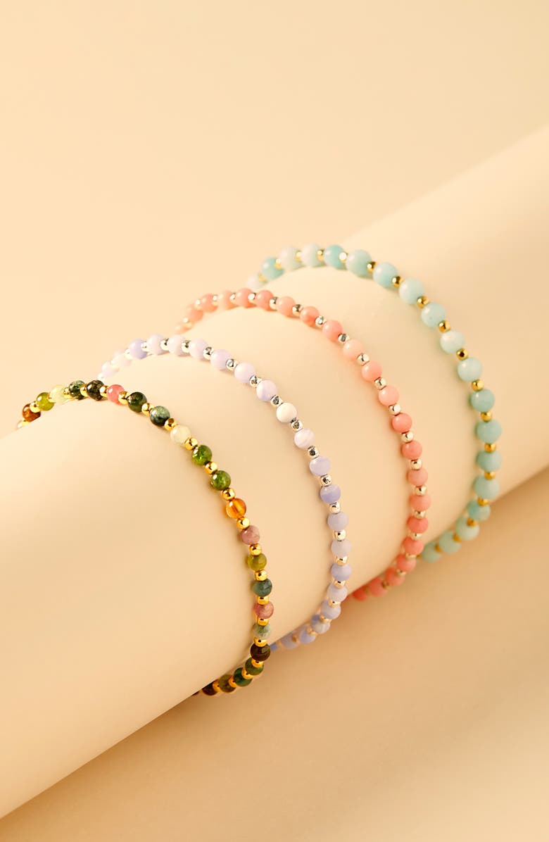 Estella Bartlett Amelia Beaded Slider Bracelet, Alternate, color, 