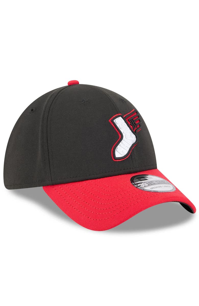 New Era Men's New Era Black/Red Chicago White Sox 2025 City Connect Alternate 39THIRTY Flex Hat, Alternate, color,