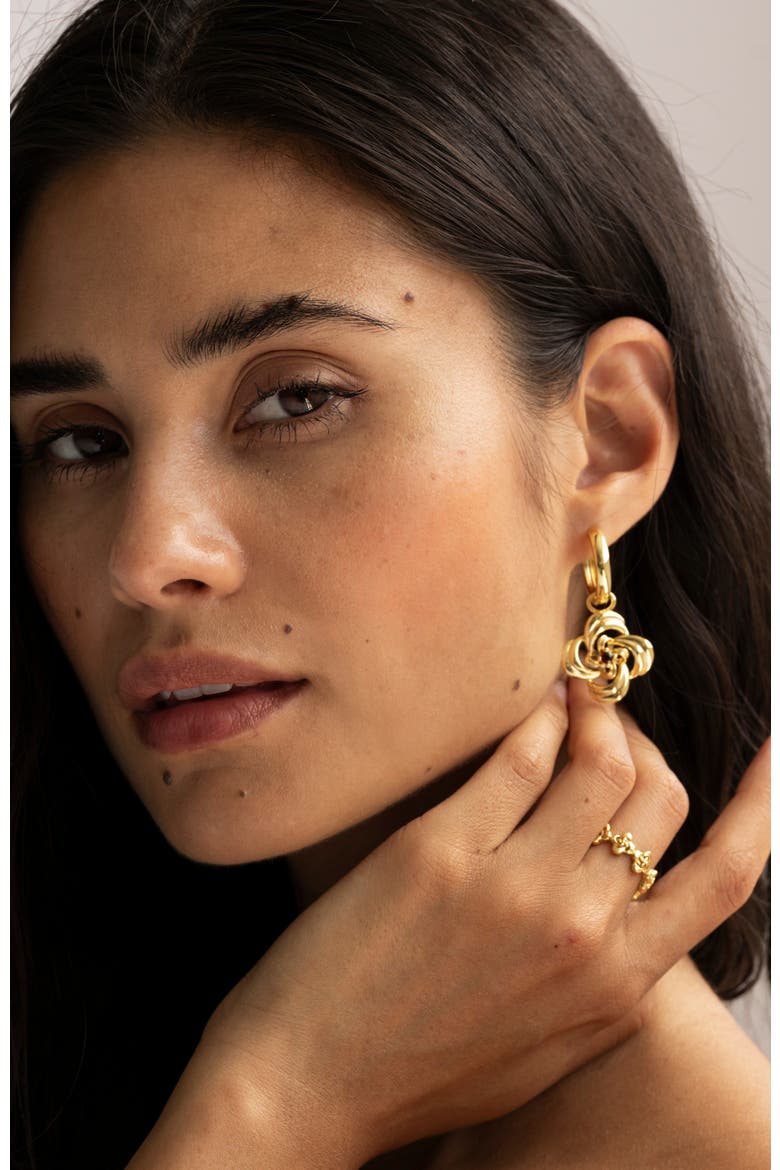 Cammila Oversized Earrings, Alternate, color, Yellow Gold