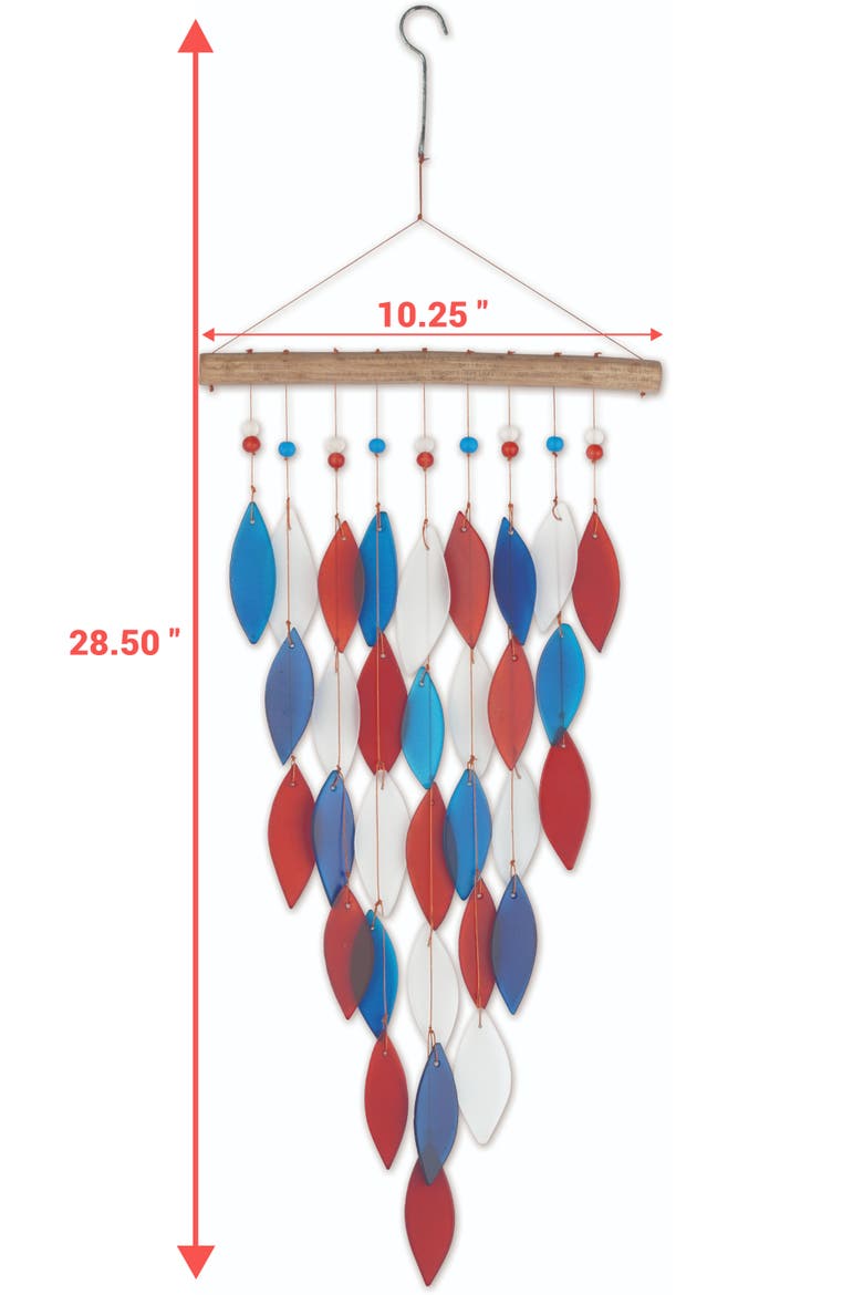 Patriotic Arrow Falls Wind Chime, Alternate, color, Multi